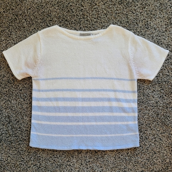 Carolyn Taylor Sweaters - Carolyn Taylor Short Sleeve Blouse